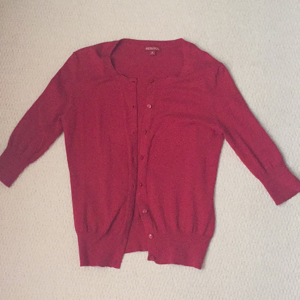 Merona cardigan red sweater
